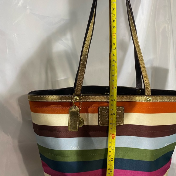Coach Legacy Stripe 65th Anniversary Tote -11126 - Picture 7 of 10
